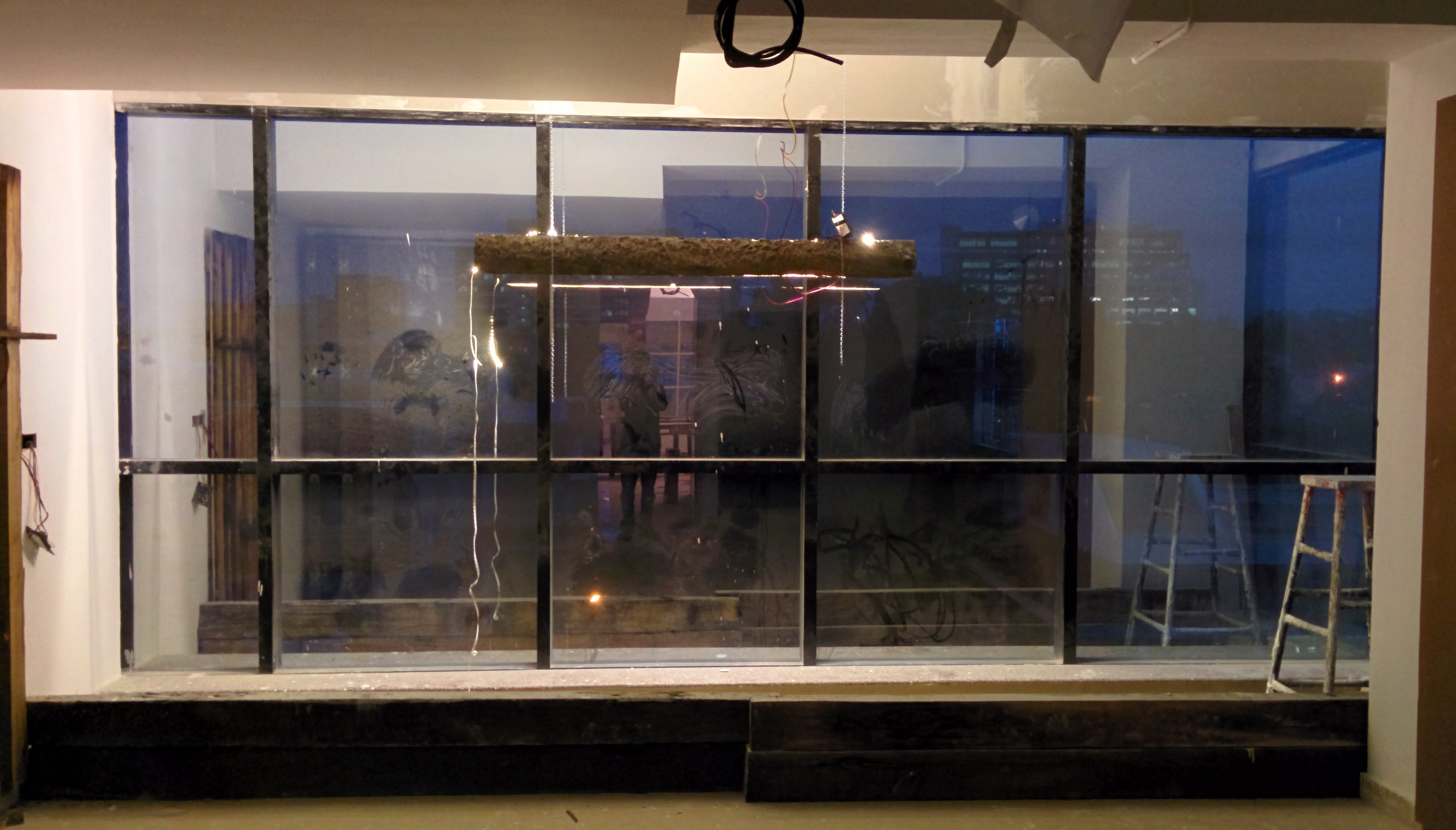 Lighting mock-up on site